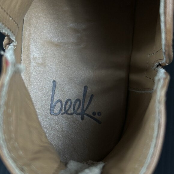 Beek Womens Sz 6‎ Falcon Ankle Bootie Chestnut Leather Zip Anthropologie - Picture 8 of 12